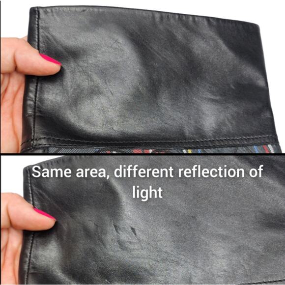 Coach Boots Womens 8.5 Black Red Plaid Tartan Leather Knee High Heeled Knee High - Picture 10 of 12